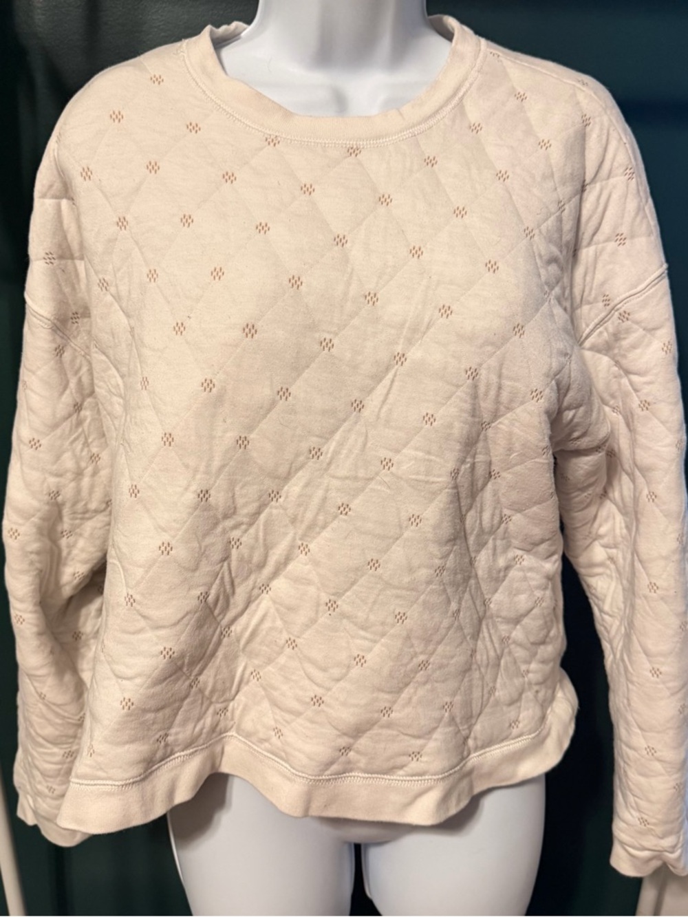 Madewell Quilted Crewneck Sweatshirt